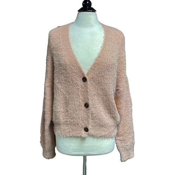 Impressions 3 Button Cardigan Sweater Size Large - Picture 1 of 6